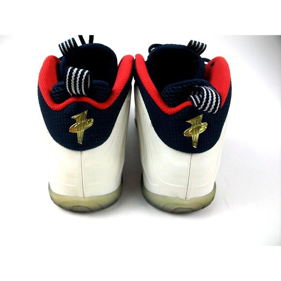 Nike Little Posite One GS Obsidian/Red/Gold Size 4Y Great Condition - Picture 3 of 10